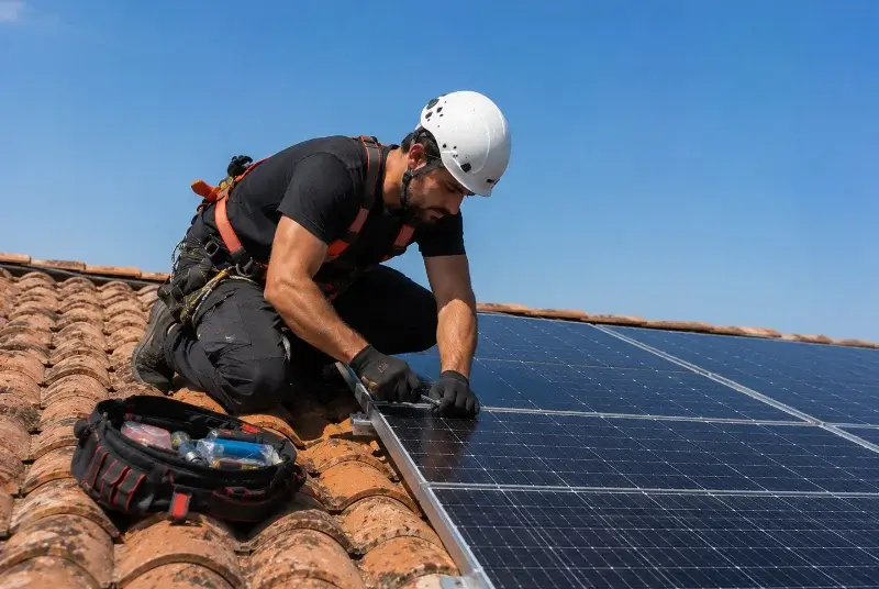 Maintenance et monitoring de panneaux solaires à Saint-Sever
